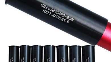 GANOPPER Mountain Bike Seatpost Shim 27.2 to 31.6 Suspension Seat Post Adapter Reducing Sleeve Shims for XC,Trail, MTB, FR