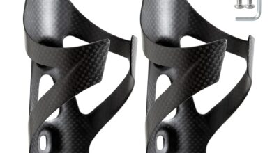 HUALONG Carbon Water Bottle Cage, Matte Black, 2 Pack