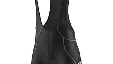 BALEAF Men's Cycling Bib Shorts 4D Padded, Road Bike Cycling Bibs Biking Bicycle Shorts Gel Pockets UPF50+ Black Grey XL